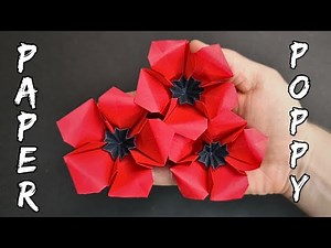 Folding the Most Realistic Paper POPPY – Try It 🏵️