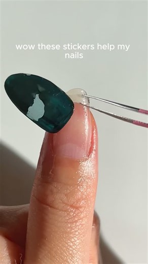 Gel Nail Stickers/Wraps on Instagram: "I hope I don’t get detention.. #nail #nailtutorial #fyp"