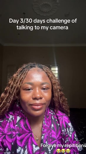 Day 3/30 days challenge 😭😭….this one is tough 😂but we move regardless ….im still struggling with self doubt but one day at a time ❤️ @D💜 thank you ##30dayschallenge #confidence #talk #fyp