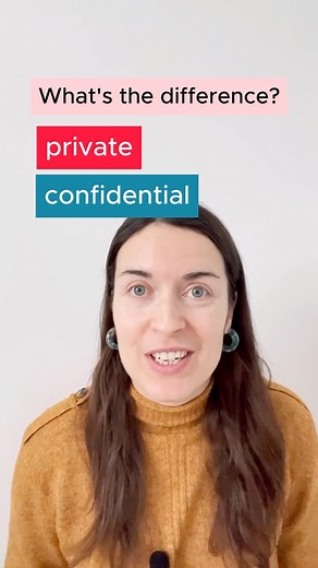 15K views · 757 reactions | Private and confidential - what’s the difference in English?  #speakenglish #englishgrammar #englishtenses #anglais #ingles #inglese #inglés #inglês #angielski #englisch #english | English with Aga | Facebook