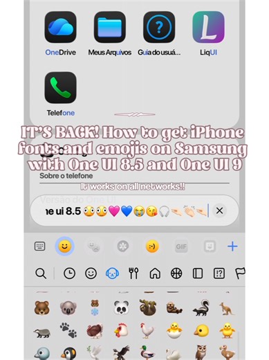♡. tutorial on how to get iOS fonts and emojis on Samsung One UI 8.5 #fontstyle #ios #viral #keyboard #samsung