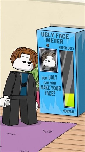 The Ugly Face Meter 😆 Who Scores Highest? #rblx #roblox #animation