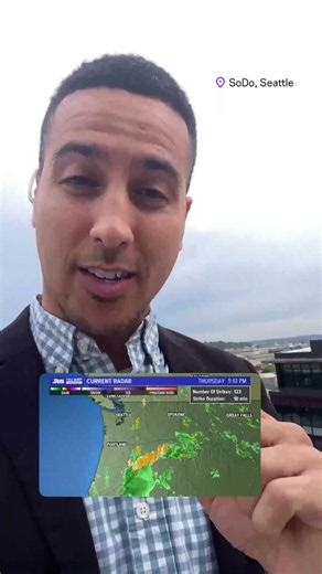 Storms across E. WA tonight while showers begin for W. WA early Friday as we turn much cooler