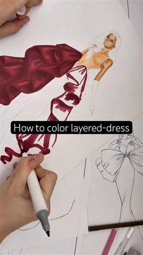 #fashionillustrationtutorial #fashiondesign #howtocolor