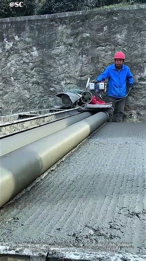 Automatic Concrete Roller Instantly Levels the Road | Satisfying Highway Construction 🚧
