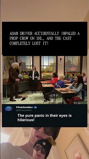 Adam Driver’s Hilarious SNL Mistake! 🐦😂