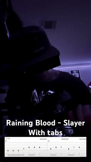 Slayer - Raining Blood with tabs