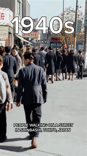 4.9K views · 148 reactions | Walking on the streets of Tokyo, Japan in the late 1940s | Exploring History Reels | Facebook
