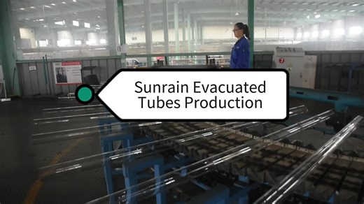 Sunrain Aluminum Alloy Heat Pipe Evacuated Tube Solar Collector Solar Water Heater With Condenser 14mm Sloping Roof Applicable