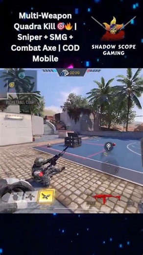 Sniper → SMG → Combat Axe = QUADRA 💀🔥 | CODM #ShadowScopeGaming