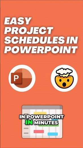 EASY Project Schedules in PowerPoint | Done in Minutes