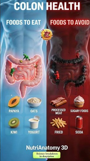 Colon Health | Foods To Eat vs Foods To Avoid 🟤✨