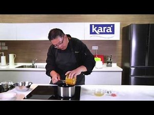 Kara Coconut Cream Cooking Recipe and Demo - Steam Seafood Custard with Pumpkin Puree