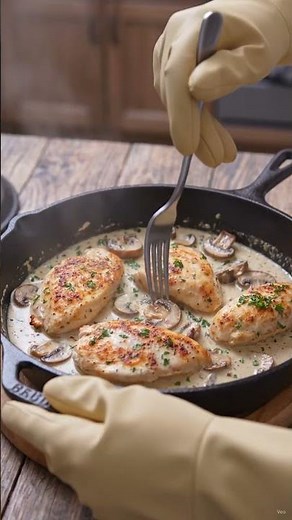 Creamy Mushroom Chicken Skillet 🍄🍗 | Easy Restaurant-Style Dinner Recipe