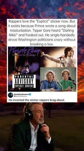 Prince is the reason music has warning labels #Prince #ParentalAdvisory #musichistory