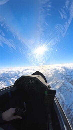 P h i l i p on Instagram: "Stunning views while soaring above the austrian alps! #soaring #gliding #segelflug #aviation #insta360"