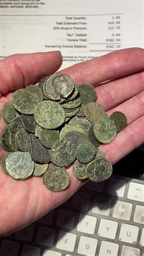 $10 authentic ancient Roman coins! Rheyre not the greatest but they are genuine. #ancient #roman #rome #coin #coins #bronze #constantine