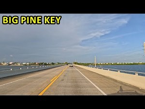 Big Pine Key Florida Driving Through