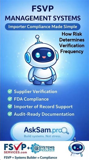 FSVP - Risk Determines Verification Frequency