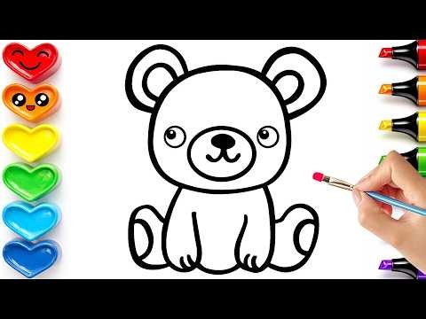 How to Draw a Cute Bear 🐻 Step by Step Drawing Tutorial