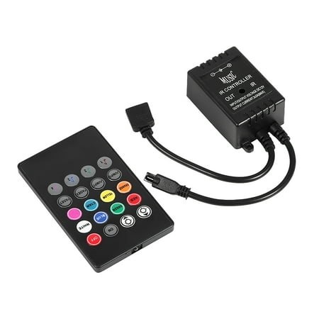 Led Controller Music Controller Led Music Controller 20Keys Ir Remote Sound Sensor Controllers For Rgb Strip Lights - Walmart.ca