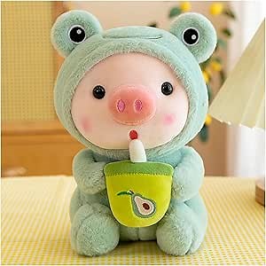 Amazon.com: LANFIRE Pig Plush Pillow Pig Dressed Up As Frogs Tigers Rabbits Cute Plush Pillow Gifts for Boy Girl (12.9 in, Green) : Toys & Games