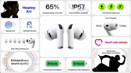 AirPods Pro 3発表！音質、バッテリー持ちが改善！翻訳は日本語に年内対応 - iPhone Mania