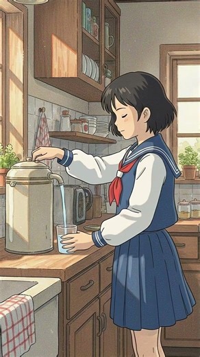 Returning from school