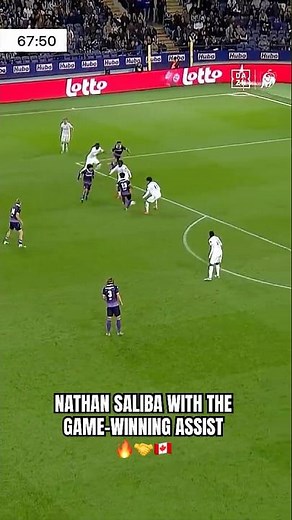 Nathan Saliba provides the game-winning assist for RSC Anderlecht vs KAA Gent 🇨🇦🔥
