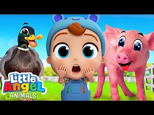 Old Macdonald Had A Farm | Fun Animal Sing Along Songs by Little Angel Animals
