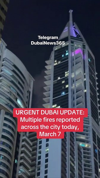 Urgent Dubai Update: Fires After Aerial Attack