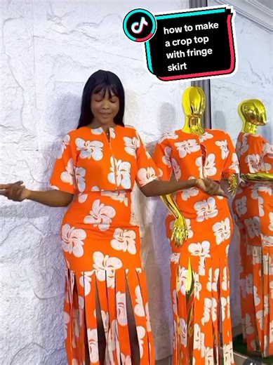 How to Make a Stylish Crop Top with Fringe Skirt