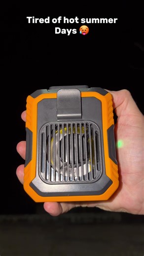 Heat used to drain my energy Now I can actually function Get yours in my bio #summeressential #problemsolved #lifeupgrade #portablefan #dailycarry