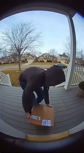 Porch Pirate Hit With Red Powder Trap