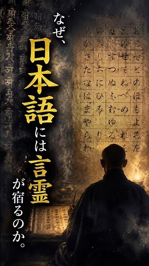 なぜ日本語には言霊が宿るのか——五十音図が語る音の神秘 #言霊 #五十音 #日本語 #日本文化 #ラストサムライ侍魂