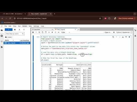 Reading a CSV file using Pyspark in Jupyter Notebook