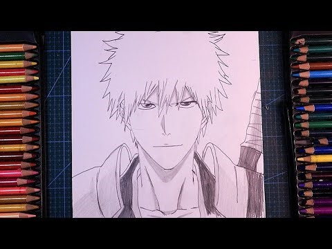 How To Draw ICHIGO || BLEACH || Anime Drawing Step By Step