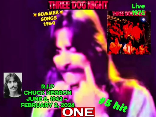 RIP Chuck Negron (d. 2/2/26) 🇺🇸 Three Dog Night - One #1969 classic rock, soft rock, yacht rock “#One” was released in 1969 as a single by #Three #Dog #Night, appearing on their debut album Three Dog Night. The song was written by Harry Nilsson, who had originally recorded it in 1968. Producer Gabriel Mekler encouraged the band to lean into the song’s starkness rather than dress it up, resulting in a recording that sounded more exposed and emotionally direct than most late-60s pop. This was th