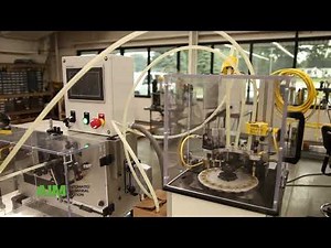 AIM 100 Pneumatic Coiler producing springs on demand