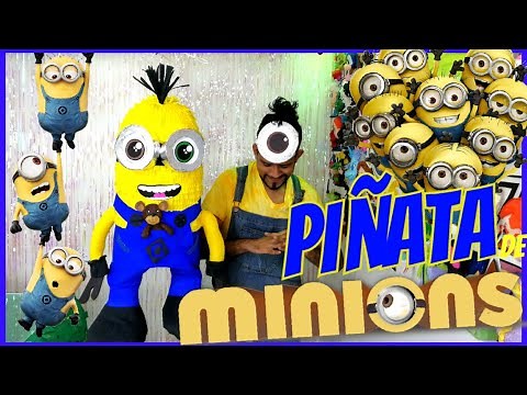 Como Hacer una Piñata de MINIONS Fácil y rápido EDREI POP