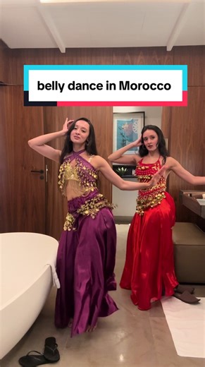 Belly Dance Practice in Morocco's Hotel Bathroom