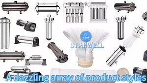 KL159-6000L Manual Self-Cleaning Vertical Ultra-Large Flow Stainless Steel Water Purifier for Household Outdoor Use