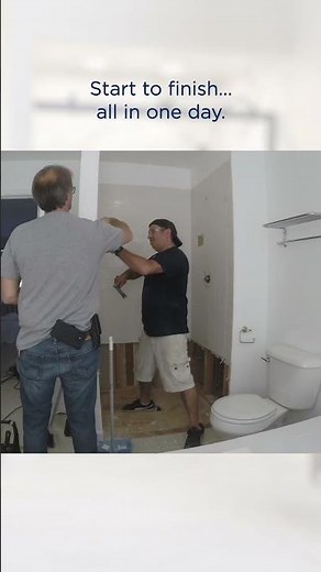 One Day Bathroom Remodel by Bath Concepts