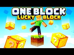 DOWNLOAD the best map - ONE LUCKY BLOCK for Minecraft Bedrock 1.21.130