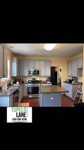 This kitchen went from dated maple stain to HELLO, gorgeous! We painted the perimeter cabinets in Nickel (BM) for that sleek, timeless look, and the island got a bold upgrade in Arctic (Bm) — because every kitchen deserves a main character moment. And yes, the counters were a bit… lived-in. (We moved 3 coffee makers, 2 science fair projects, and what we believe was a breadstick fossil.) But hey — real life happens in real kitchens, and now this one looks amazing no matter what’s on the counter. 