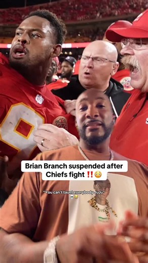 Brian Branch hit with that suspension post Chiefs fight 😭 #nfl #chiefs #lions #jujusmithschuster #brianbranch | The Arena: Gridiron