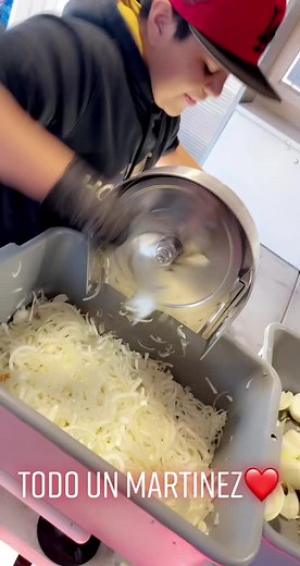 Onion Shredding in a Commercial Kitchen