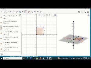 CONSTRUCTION OF A SQUARE-BASED PYRAMID AND ITS PLANE DEVELOPMENT IN GEOGEBRA