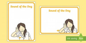 Sound of the Day Display Poster