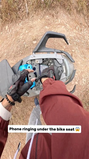 Phone ringing under the bike seat 😨